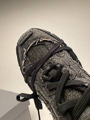 Okify Balenciaga 3XL Black Denim Sneakers  - 2