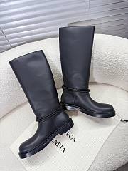 Okify Bottega Veneta Black Knee High Boots  - 3