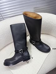 Okify Bottega Veneta Black Knee High Boots  - 2