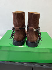 Okify Bottega Veneta Brown Suede Ankle Boots  - 4