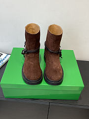 Okify Bottega Veneta Brown Suede Ankle Boots  - 5