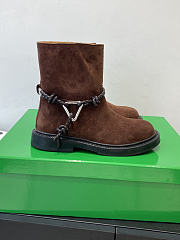 Okify Bottega Veneta Brown Suede Ankle Boots  - 1