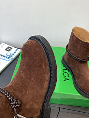 Okify Bottega Veneta Brown Suede Ankle Boots  - 2