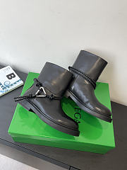 Okify Bottega Veneta Black Ankle Boots  - 2