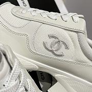 Okify CC White High Heeled Sneakers For Women 6cm - 5