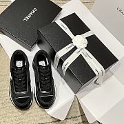 Okify CC Black High Heeled Sneakers For Women 6cm - 2