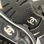 Okify CC Black High Heeled Sneakers For Women 6cm - 3