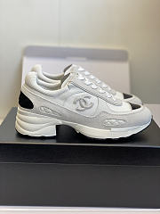 Okify CC White High Heeled Sneakers For Women 4cm - 1