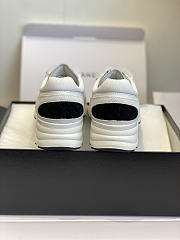 Okify CC White High Heeled Sneakers For Women 4cm - 2