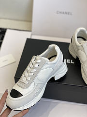 Okify CC White High Heeled Sneakers For Women 4cm - 5