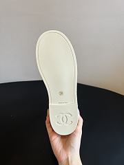 Okify CC White Suede Knee High Boots  - 4