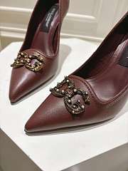 Okify Dolce & Gabbana Dark Brown High Heels 10cm - 3