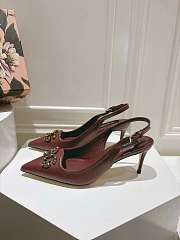 Okify Dolce & Gabbana Dark Brown Slingback 6.5cm - 1