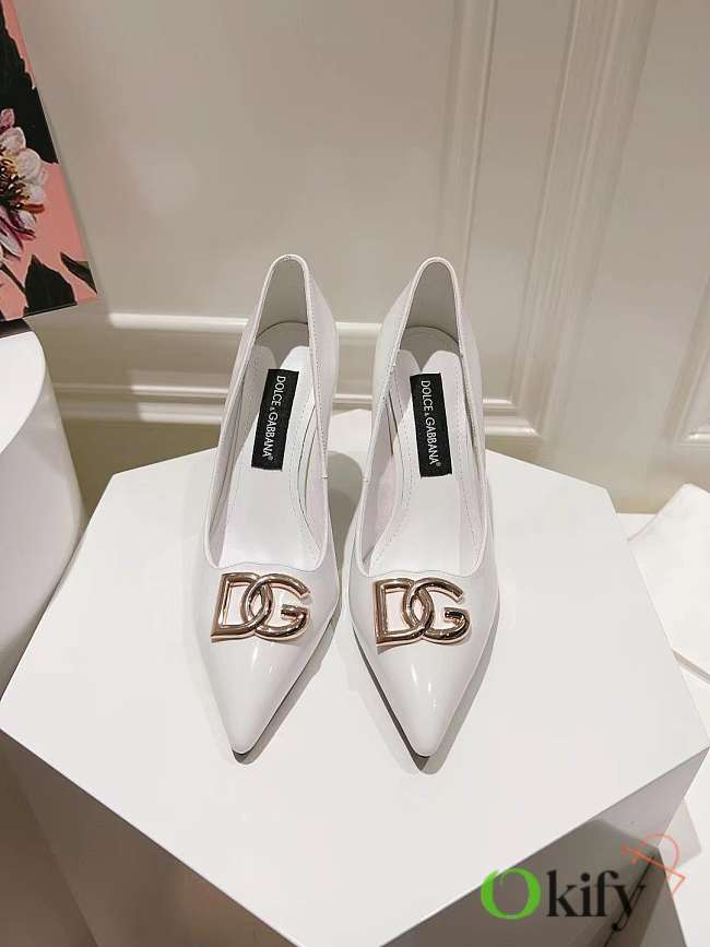Okify Dolce & Gabbana White High Heels  - 1