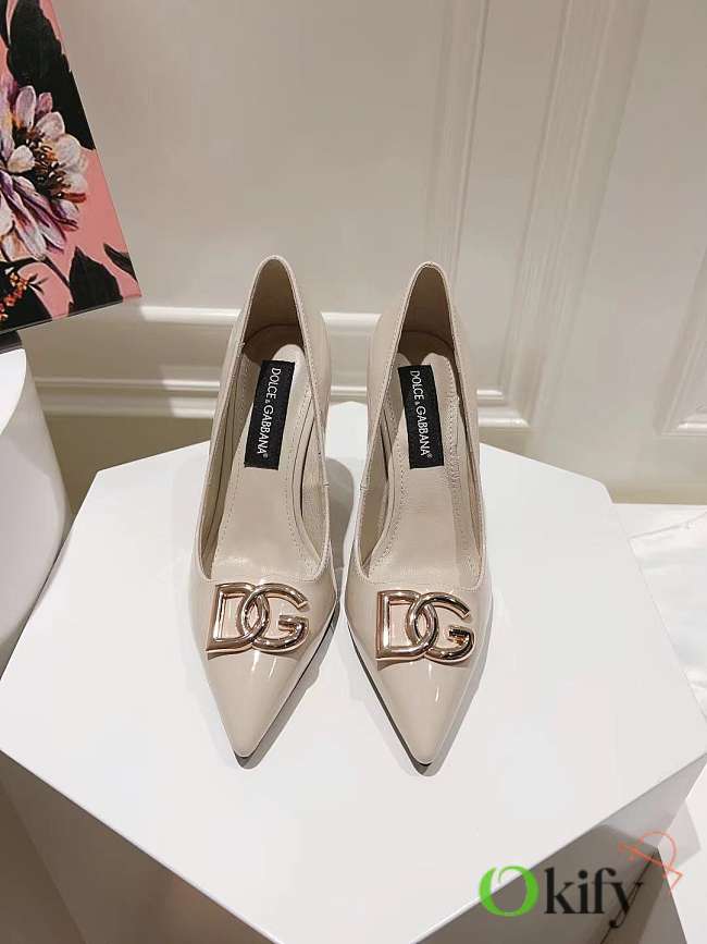 Okify Dolce & Gabbana Off White High Heels  - 1