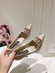 Okify Dolce & Gabbana Off White High Heels  - 6