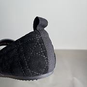Okify Dior Dioralps Frost Black Suede Ballet Shoes  - 5