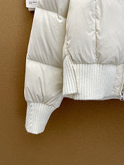 Okify Moncler Jadeite White Down Jacket For Women - 5