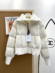 Okify Moncler Jadeite White Down Jacket For Women - 1