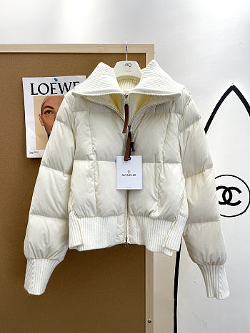 Okify Moncler Jadeite White Down Jacket For Women