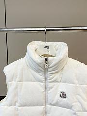 Okify Moncler Arques White Sleeveless Down Jacket For Women - 3