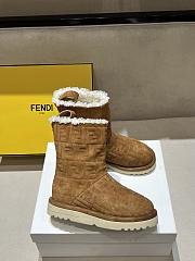 Okify Fendi Brown Snow Boots  - 6