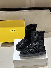 Okify Fendi Black Snow Boots  - 5