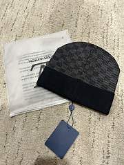 Okify Louis Vuitton Damier Black And Gray Beanie Hat - 2