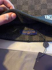 Okify Louis Vuitton Damier Black And Gray Beanie Hat - 3