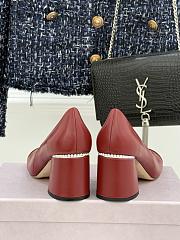 Okify Jimmy Choo Red High Heels 26543 - 6