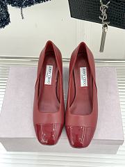 Okify Jimmy Choo Red High Heels 26543 - 3