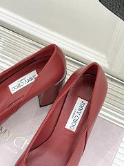 Okify Jimmy Choo Red High Heels 26543 - 2