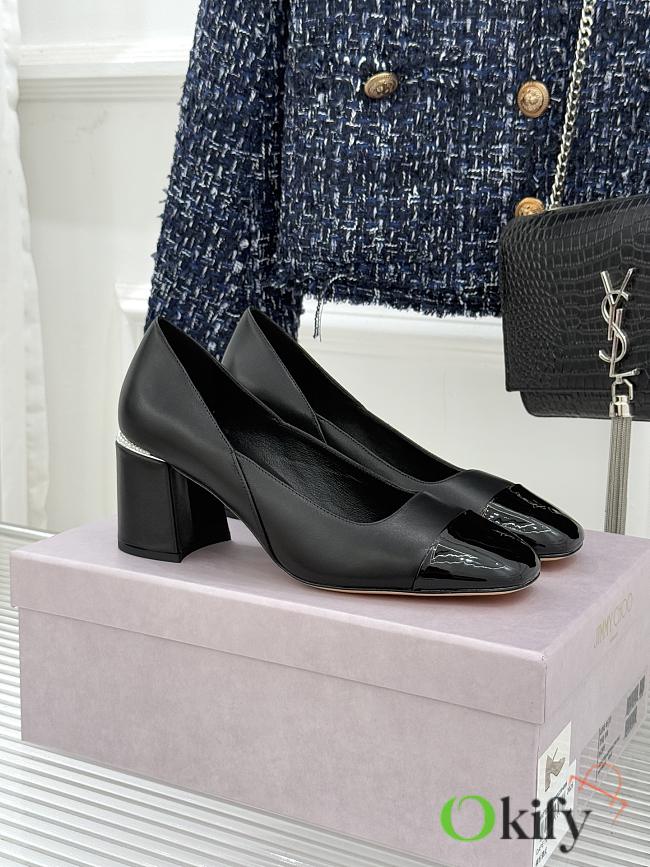 Okify Jimmy Choo Black High Heels 26545 - 1
