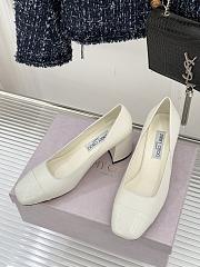 Okify Jimmy Choo White High Heels 26546 - 5