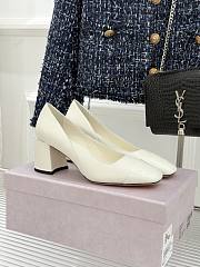 Okify Jimmy Choo White High Heels 26546 - 1