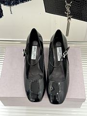 Okify Jimmy Choo Black Mary Jane Heels With Pearl - 2