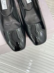 Okify Jimmy Choo Black Mary Jane Heels With Pearl - 6