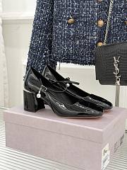 Okify Jimmy Choo Black Mary Jane Heels With Pearl - 1