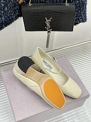 Okify Jimmy Choo White Mary Jane Heels With Pearl - 2