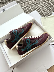 Okify Loewe Dark Burgundy Sneakers  - 5