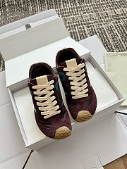 Okify Loewe Dark Burgundy Sneakers  - 4