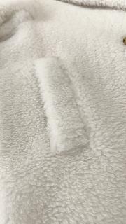 Okify MaxMara Teddy White Long Coat - 5