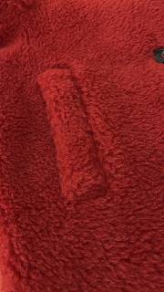 Okify MaxMara Teddy Red Long Coat - 2