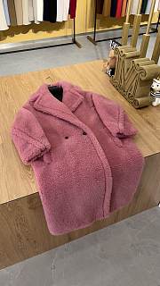Okify MaxMara Teddy Pink Long Coat - 3