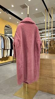 Okify MaxMara Teddy Pink Long Coat - 4