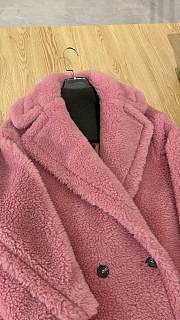 Okify MaxMara Teddy Pink Long Coat - 2