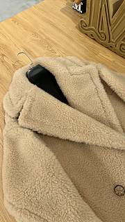Okify MaxMara Teddy Beige Long Coat - 5