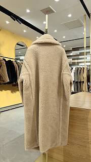 Okify MaxMara Teddy Beige Long Coat - 2