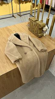 Okify MaxMara Teddy Beige Long Coat - 3