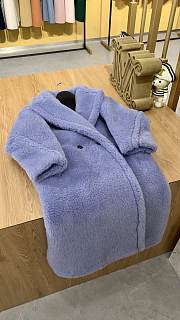 Okify MaxMara Teddy Light Purple Long Coat - 6